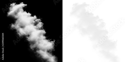 фотографія Fluffy white clouds on a transparent background floating in the sky during dayli