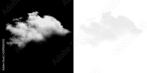фотографія Fluffy white cloud floating on a transparent background during the day
