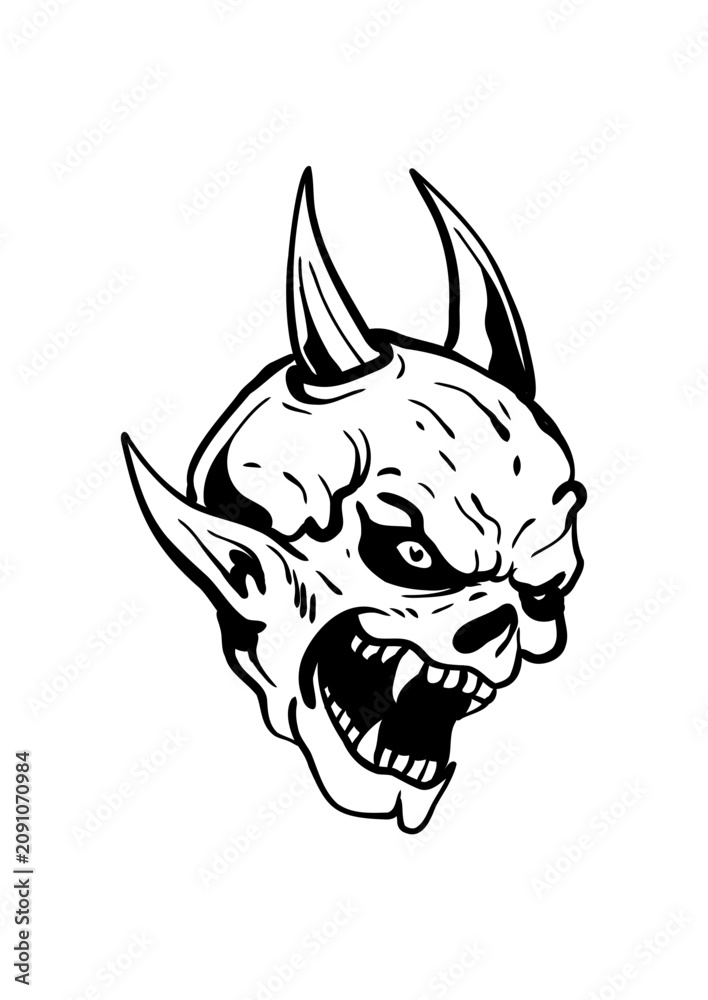 Obraz premium mosnster skull