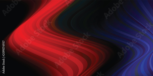 3D colorful wavy lines. Abstract wavy lines gradient colorful 3d render