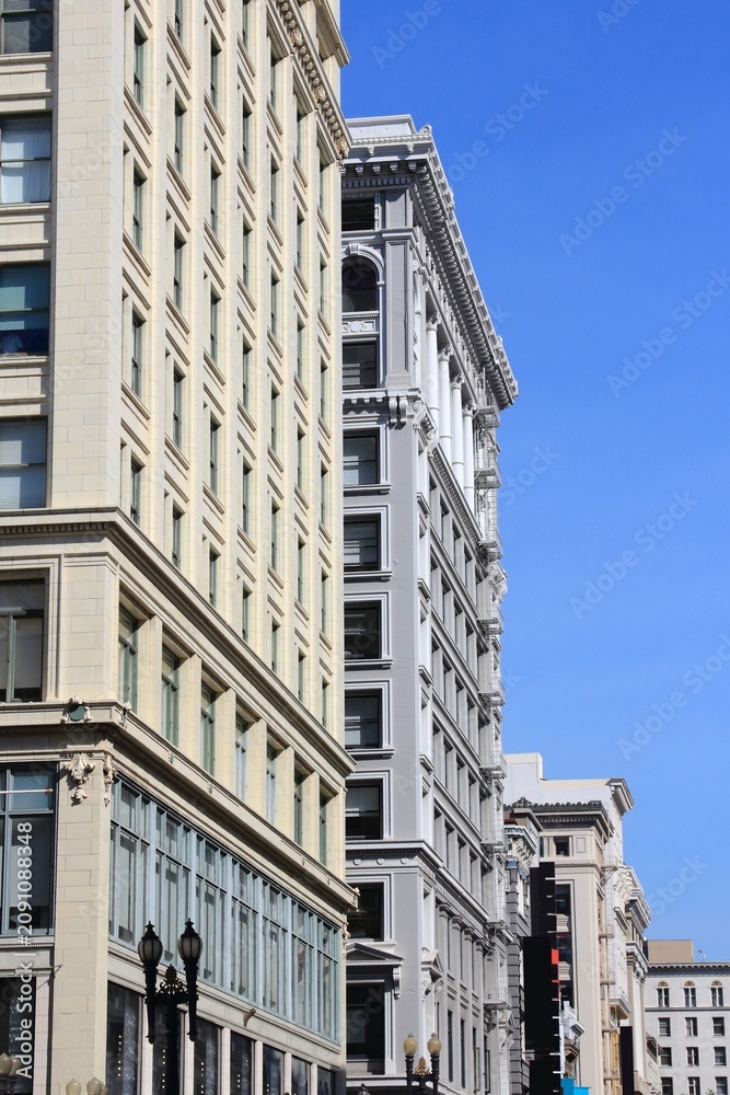 Fototapeta premium San Francisco city, California. Street view of Grant Avenue in downtown SF.