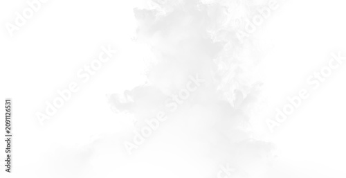 Quadro su tela Clouds form and swirl on a transparent background creating a soft and light effe
