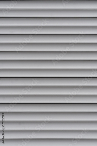 Grey horizontal roller shutter texture back
