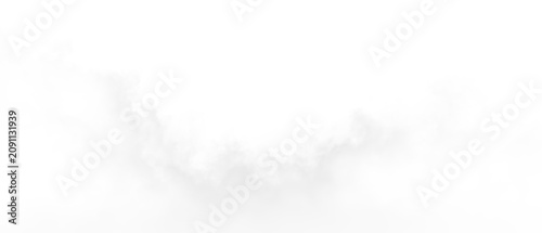 Fotografie Clouds float in the sky during a bright day with no visible sun and a clear back