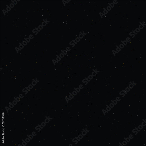 Bild auf Leinwand Starry night sky with small white and yellow stars  dark universe background