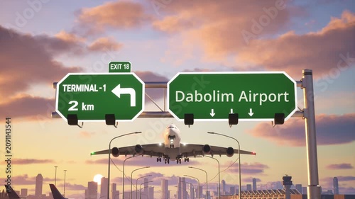 Dabolim Airport Sunset Departure