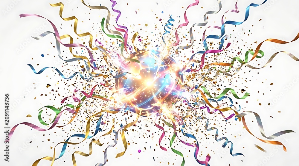 Naklejka premium colorful paint splashes