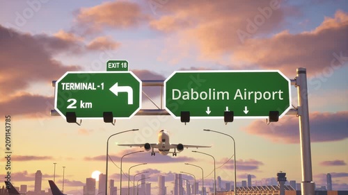 Dabolim Airport Sunset Departure