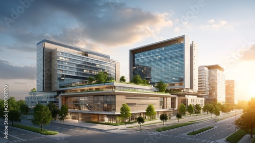 Modern Holographic Hospital Campus Model for Health Management System