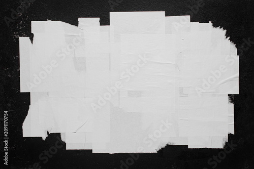 Street poster without inscriptions, mockup, template, form