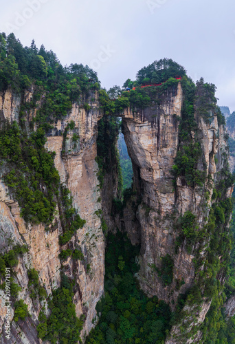 Aerial View of Zhangjiajie National Forest Park, Hunan Province, China