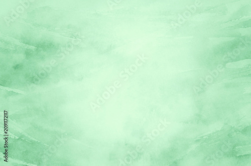 Abstract green watercolor background texture
