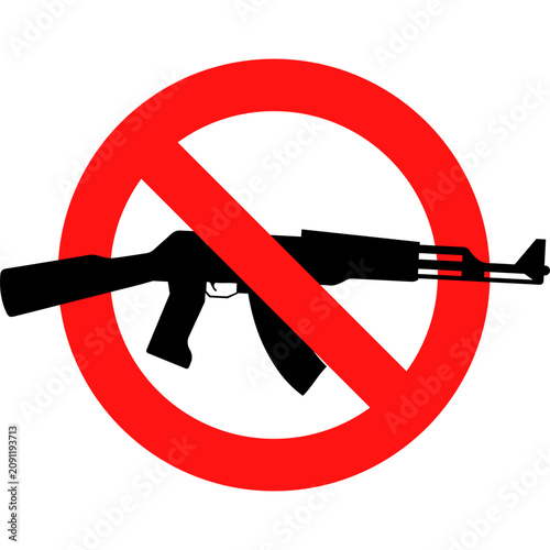 Картината върху платно Stop War Symbol Vector Illustration
