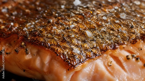 Seared Salmon Fillet with Salt and Pepper