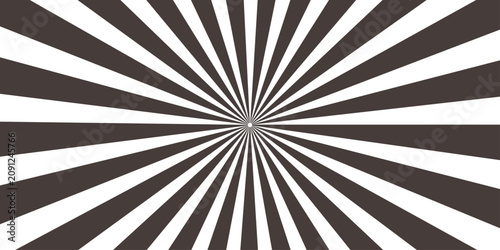 фотографія Radial burst pattern with contrasting black and white stripes emanating from a central point, creating a dynamic optical illusion of expanding or contracting energy