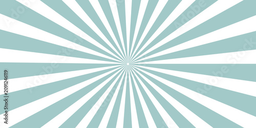 Schilderij op canvas Radial burst background in light teal and white color with a starburst effect, abstract graphic background, light blue and white pattern
