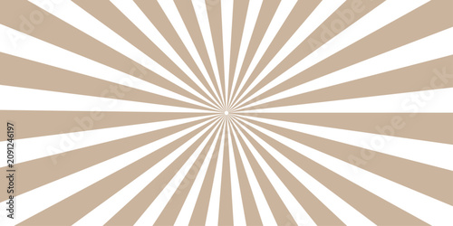 Tableau sur toile A beige and white sunburst pattern creates a radial explosion of lines, radiating outwards from a central point