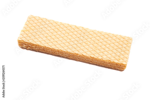 Pastry puff sweet wafer isolated on white background
