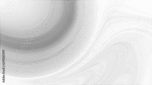 Halftone pattern with gradient effect and transparent background