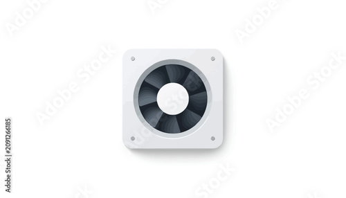 Square Ventilation Fan Close Up.