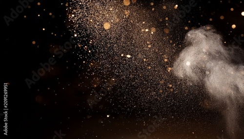 dust particles in suspension