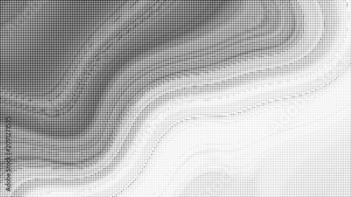 Halftone pattern with gradient effect and transparent background