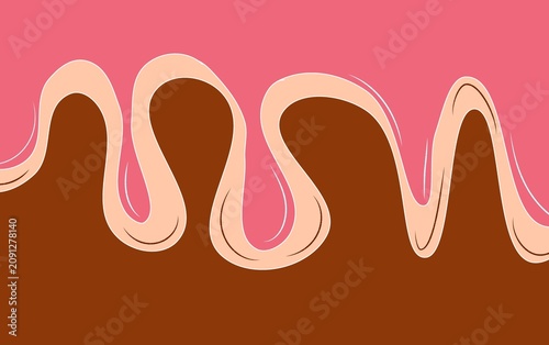Melting ice cream background
