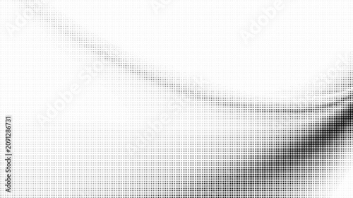 Halftone pattern with gradient effect on white background  abstract design