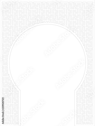 Premium CNC Laser Cut Decorative Panel with Geometric Floral Pattern Vector Design