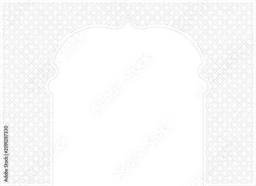 Premium CNC Laser Cut Decorative Panel with Geometric Floral Pattern Vector Design