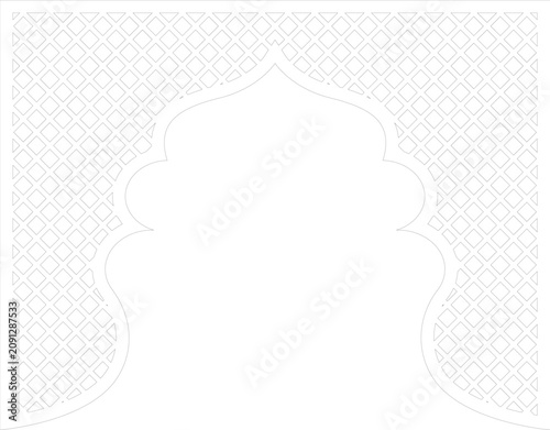 Premium CNC Laser Cut Decorative Panel with Geometric Floral Pattern Vector Design