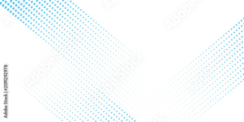 Dots halftone white and blue color pattern gradient grunge texture background. Dots pop art comics sport style vector dots halftone blue and white abstarct background vector illustration
