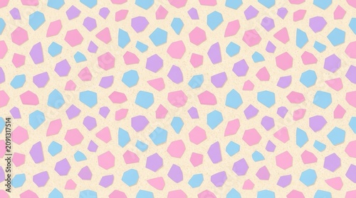 Soft pastel pebble pattern seamless texture on light background for design