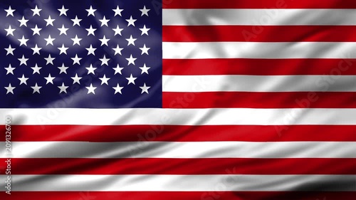 Waving Flag Loop United States Usa Stars And Stripes National National Symbol