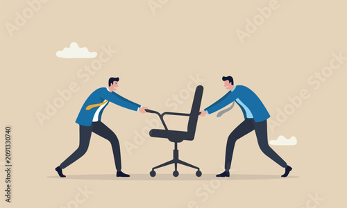 Tableau sur toile Business competition, or compete for vacancy, job promotion or career developmen