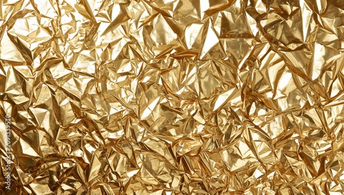 Gold Ornaments Hang From Strings Above a Dark Background During a Holiday Cel...
