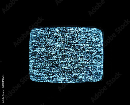real detuned analog tv static noise glitch