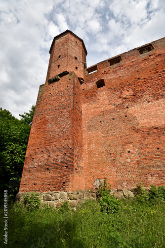Ruins of the Gothic castle in Szymbark, Poland