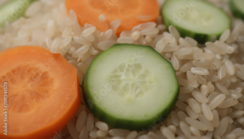salad with cucumber and carrot