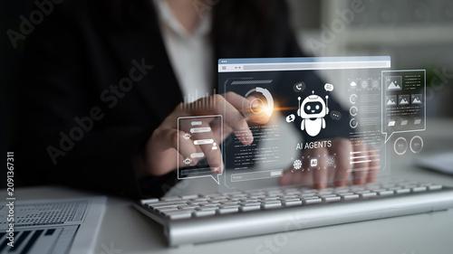 Fotografie AI agents orchestrate tasks across chat data, calls, and content