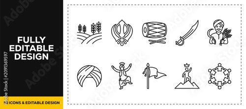 Konstfotografi flat vector illustration line art icon bundle set design covering divorce breakd