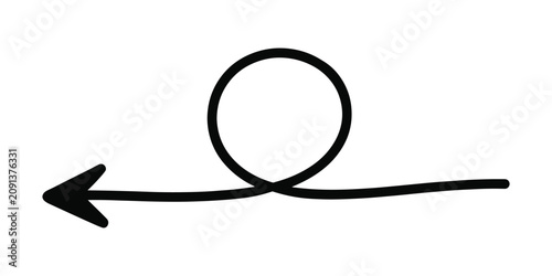 Foto Infinity loop arrow symbol for limitless possibilities and continuous improvemen