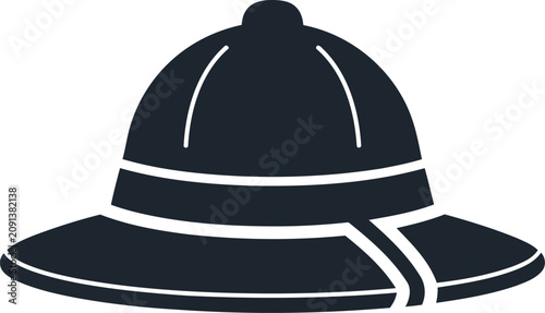 Принти на полотні Pith helmet icon