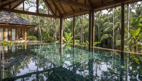 Luxury Villa With Pool and Nature View in Tropical Setting Near Forest
