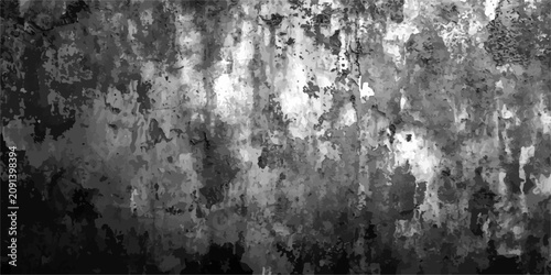 Cuadro en lienzo Old Grunge Wall Background with Water Drops on Weathered Rusty Metal Surface Tex