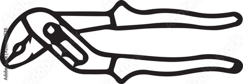 Obraz na plátně handy man tool vector monotone