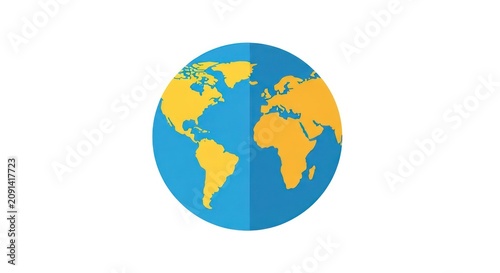 Globe Earth Planet World Map Illustration.