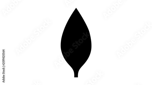 Clean flat vector line icon of a banana leaf with simple contours, ideal for tropical branding, botanical labels, eco packaging, or resort graphics.