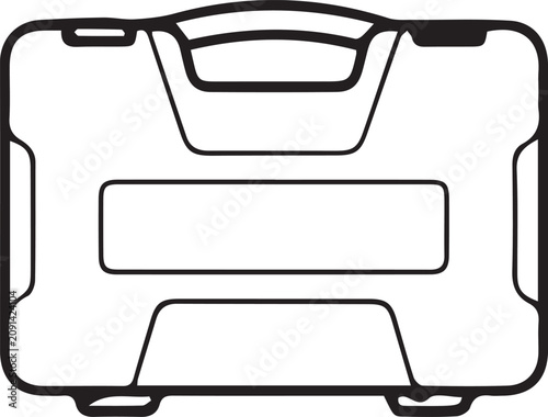 Tableau sur toile handy man tool vector monotone