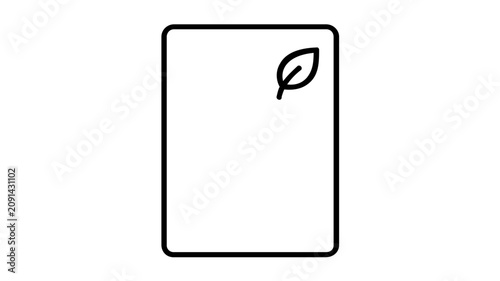 Clean flat vector line icon of a seed packet with simple details, ideal for gardening apps, nursery labels, planting guides, or spring sale graphics.